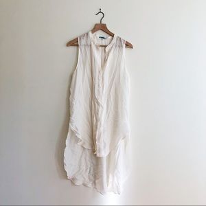 Anthropology Sheer Sleeveless Leif Notes Blouse